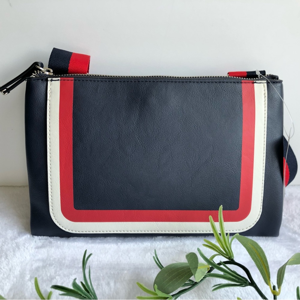 Alfani Miahh Web Strap Crossbody, Navy, NWT